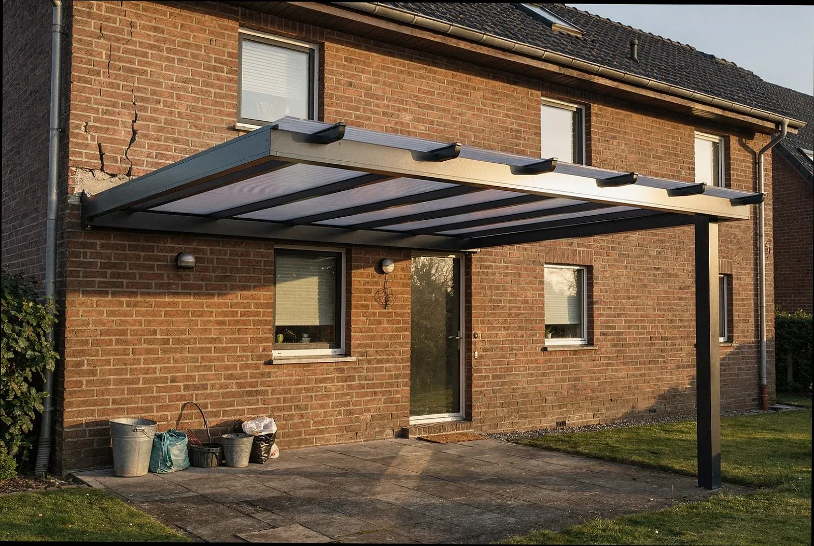 Freistehende Terrassenüberdachung in Ulm